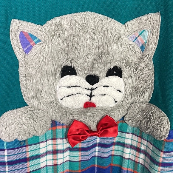 Vintage cat nightgown house dress - Picture 4 of 8